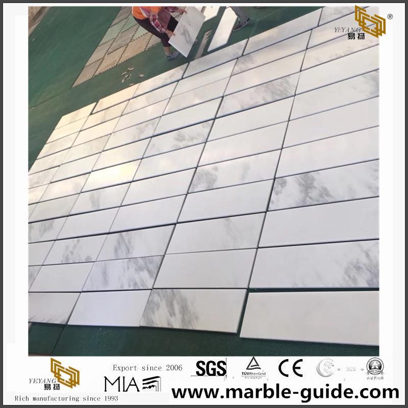 China Natural Ink Painting White Marble Tiles 1