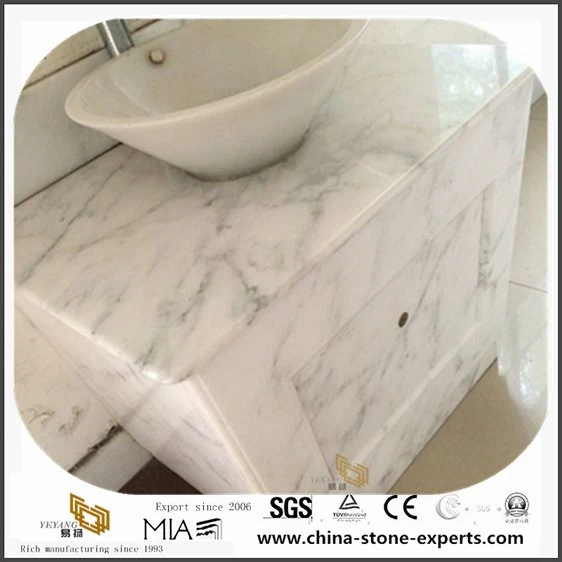Oriental White Marble Bathroom Vanity Top