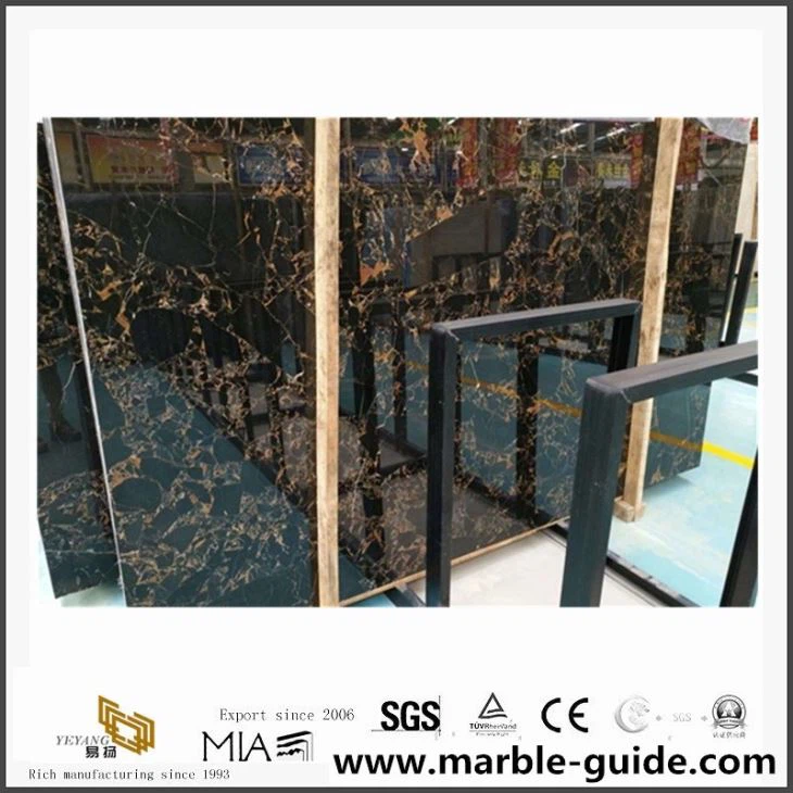 China Portoro Gold Marble Slabs With Factory Price