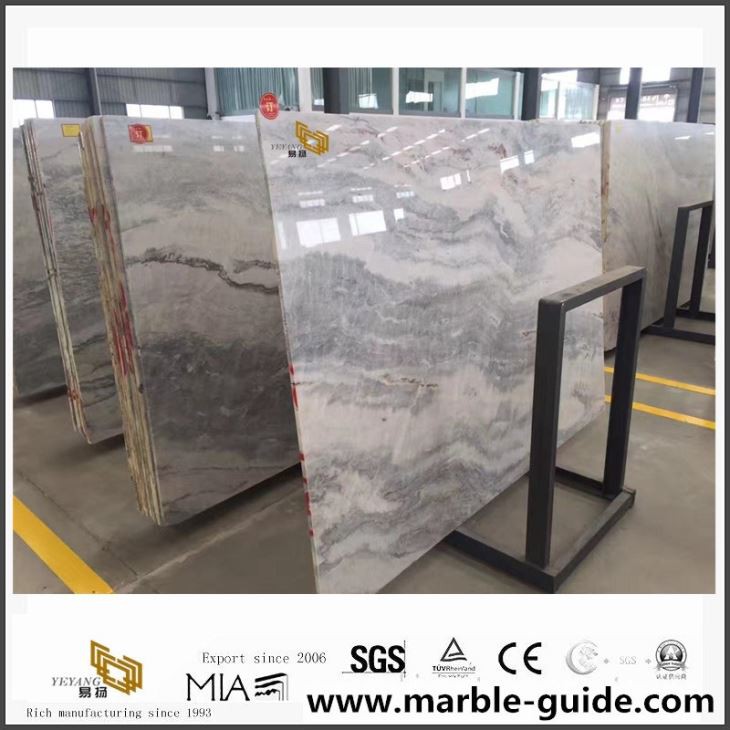 Lastre di marmo grigio Vermont per design delle piastrelle per pavimenti in hotel