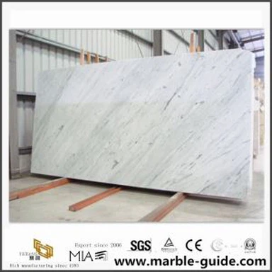 Il migliore materiale di marmo bianco / lastre di marmo bianche di Carrara per le mattonelle