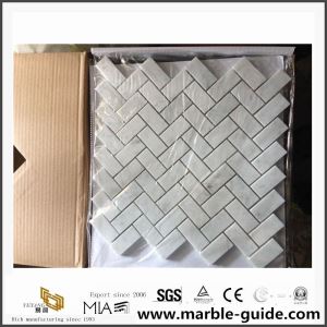 Piastrelle per bagno in marmo classico Chevron per pavimento