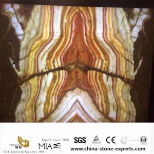 Onyx di Rainbow di alta qualità scolpiti di Onyx del grano arancione lucidato