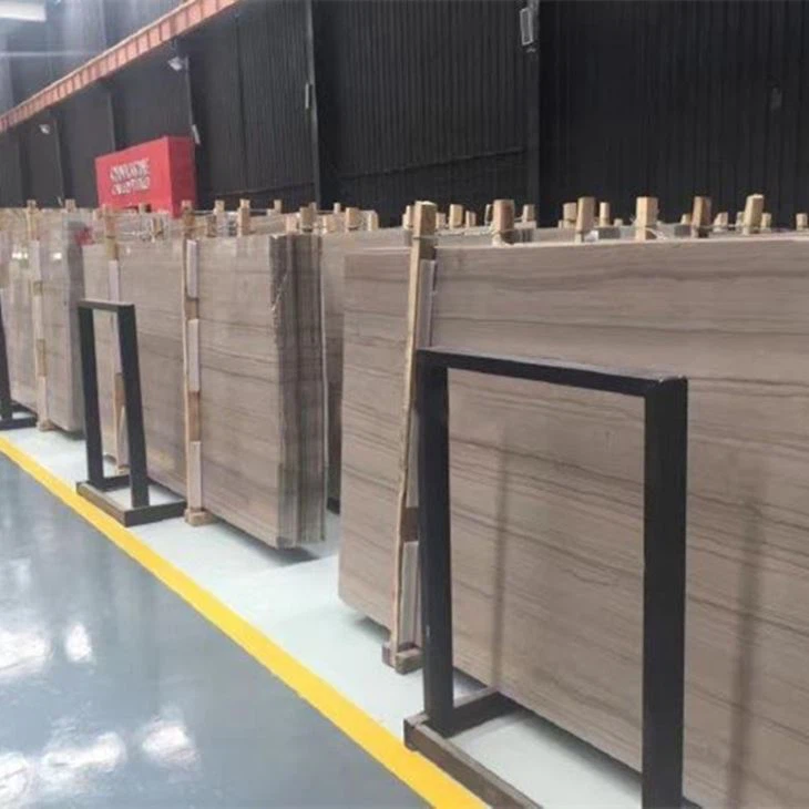 Athens Wood Marble Slab for Project