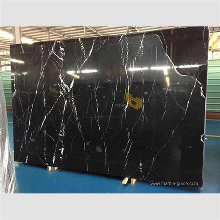 Lastre di marmo nero Marquina nero da 3 cm all'ingrosso