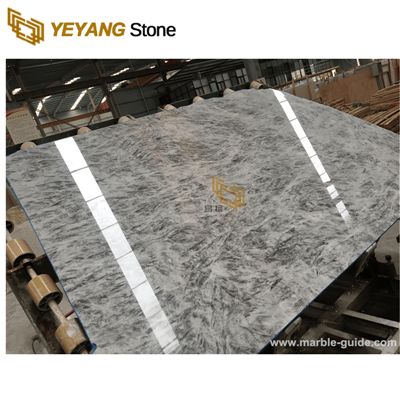 Lastre di marmo Snow Mountain Silver Fox in vendita